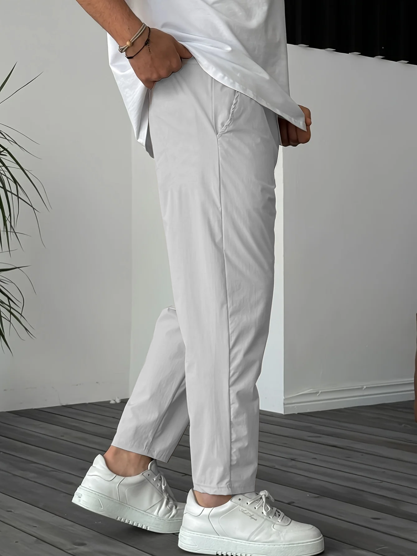 Essential Tapered Drawstring Trousers