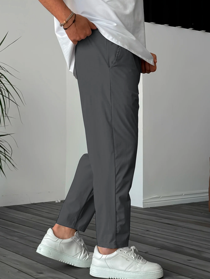 Essential Tapered Drawstring Trousers