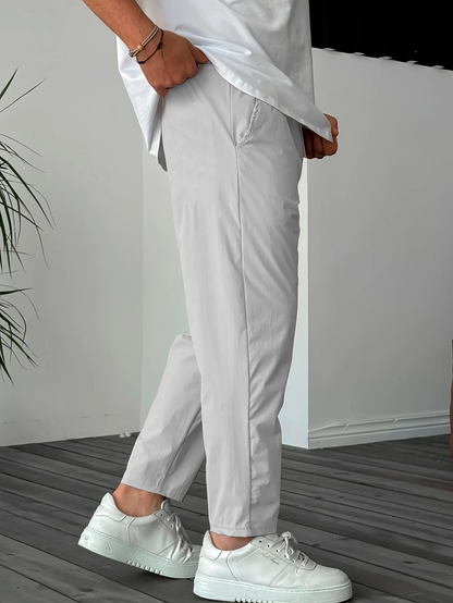 Essential Tapered Drawstring Trousers
