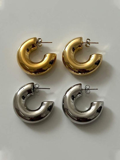 Chunky Hoops oorbellen