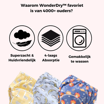 WonderDry™ | Zindelijkheidsbroekjes