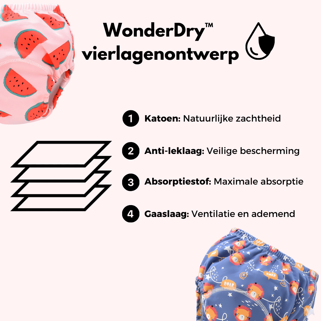 WonderDry™ | Zindelijkheidsbroekjes