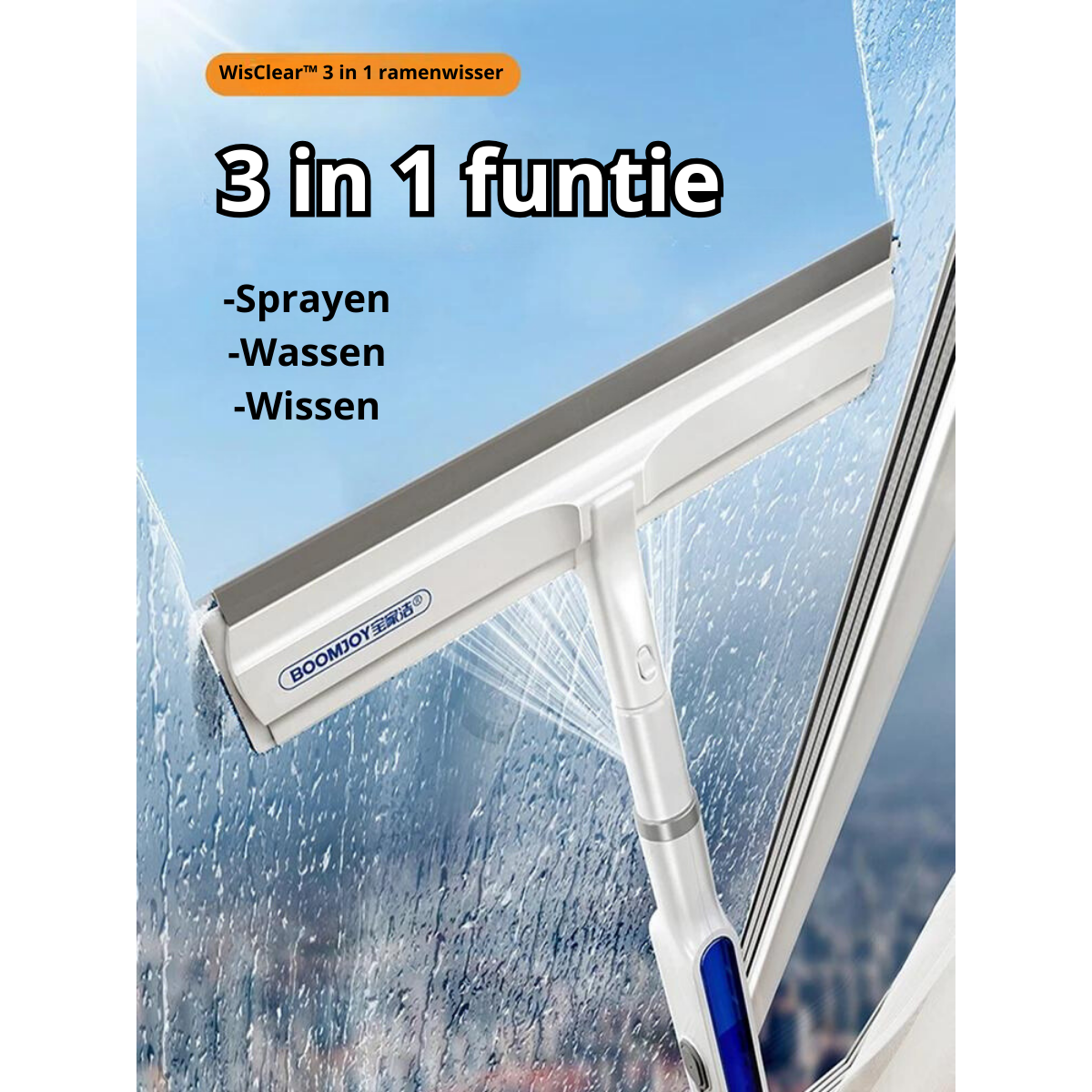 WisClear™ 3 in 1 ramenwisser |  Voor kristalheldere ramen!